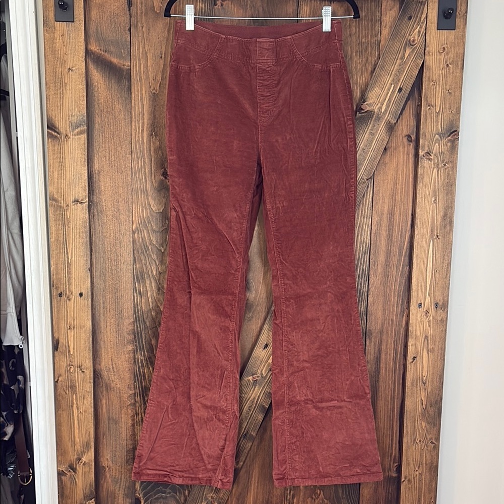 Women's Boot Cut Flare Pants - Rust